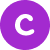 Purple circular icon with white letter C representing Palatine Dental Associates logo.